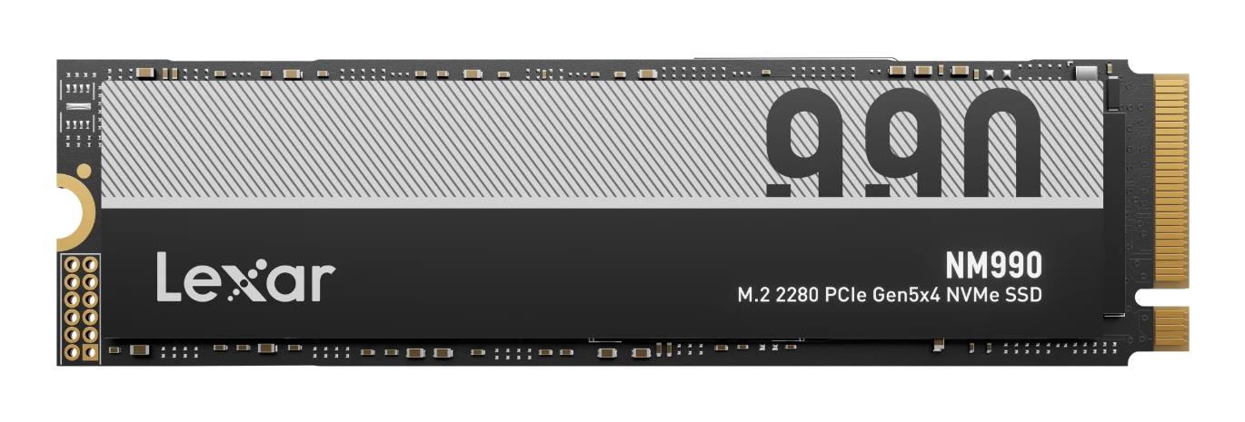 SSD LEXAR NM990 1TB M.2 NVMe Write speed 7500 MBytes/sec Read speed 14000 MBytes/sec 2.45mm TBW 750 TB MTBF 1500000 hours LNM990X001T-RNNNG