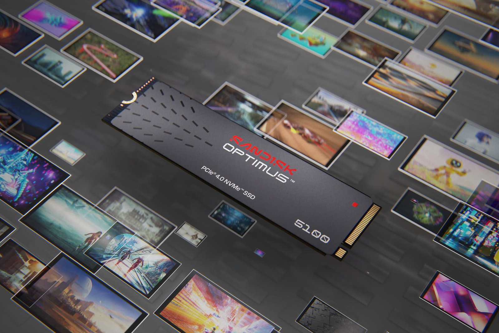 SSD SANDISK 600xTBW rating MTBF 1750000 h Read speed 7100 MB/s Write speed 6700 MB/s NVMe Yes PCI Express 4.0 M.2 1000 GB SDSP51100TAN-000E0