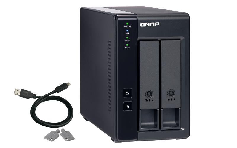 DAS ENCLOSURE 2BAY USB-C/TR-002 QNAP