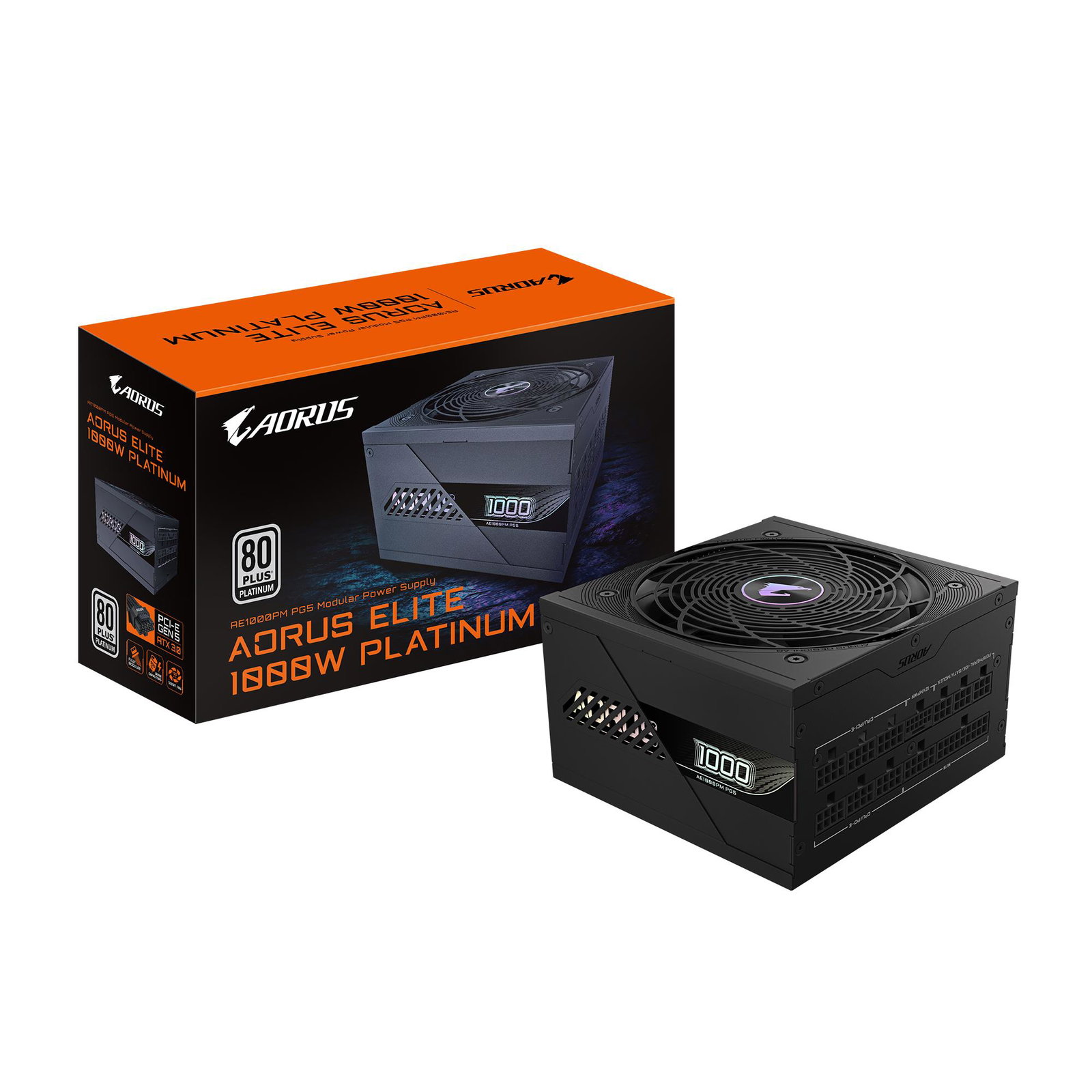 Power Supply NZXT GP-AE1000PM PG5 1000 Watts Efficiency 80 PLUS PLATINIUM PFC Active MTBF 100000 hours GP-AE1000PMPG5