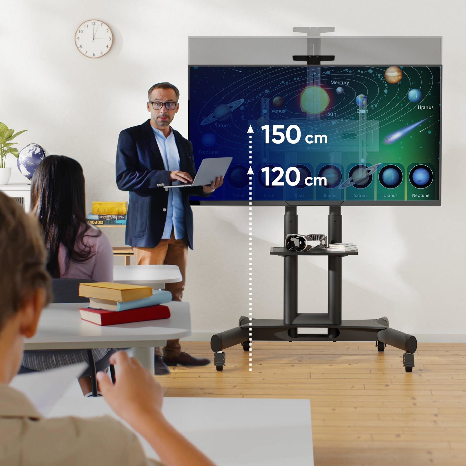 TV SET ACC MOBILE STAND/40-70/BLACK TS1551-B ONKRON