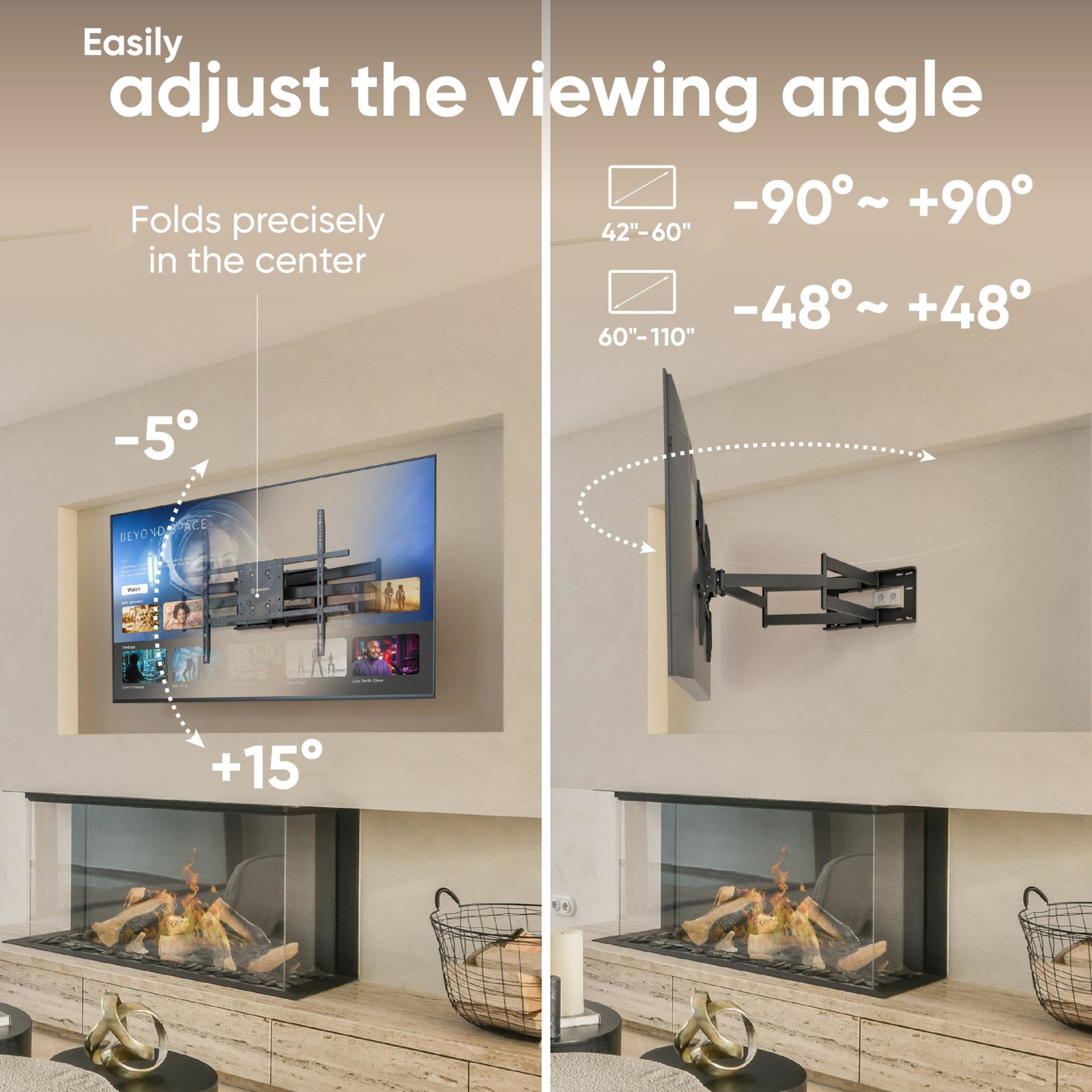 TV SET ACC WALL MOUNT/42-110/BLACK M8L-B ONKRON