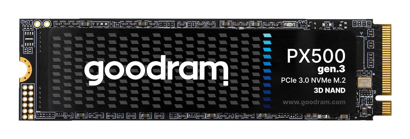 SSD GOODRAM 600xTBW rating MTBF 1500000 h Read speed 3300 MB/s Write speed 2700 MB/s NVMe Yes PCI Express 3.0 M.2 1000 GB SSDPR-PX500-01T-80-G3