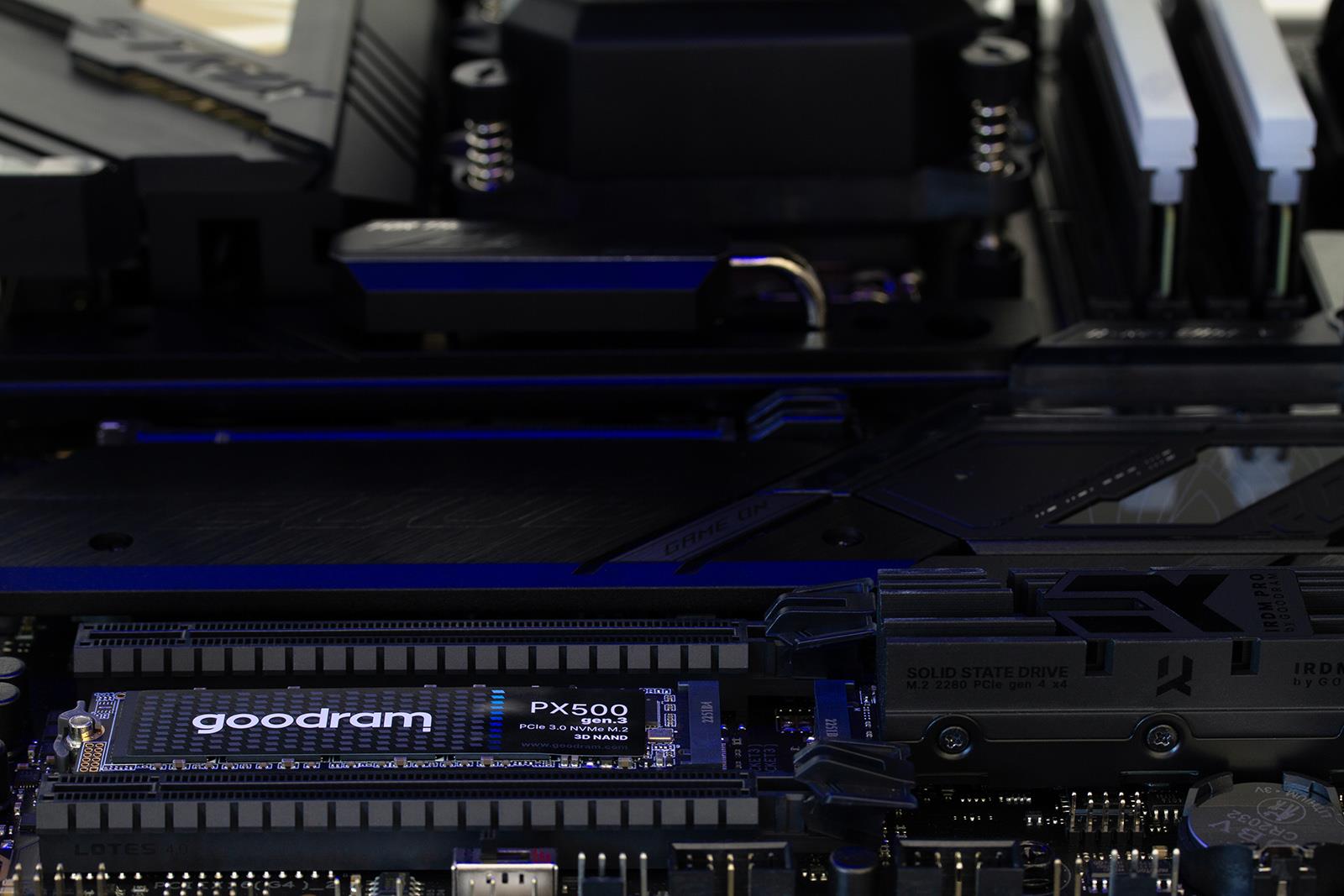 SSD GOODRAM 600xTBW rating MTBF 1500000 h Read speed 3300 MB/s Write speed 2700 MB/s NVMe Yes PCI Express 3.0 M.2 1000 GB SSDPR-PX500-01T-80-G3