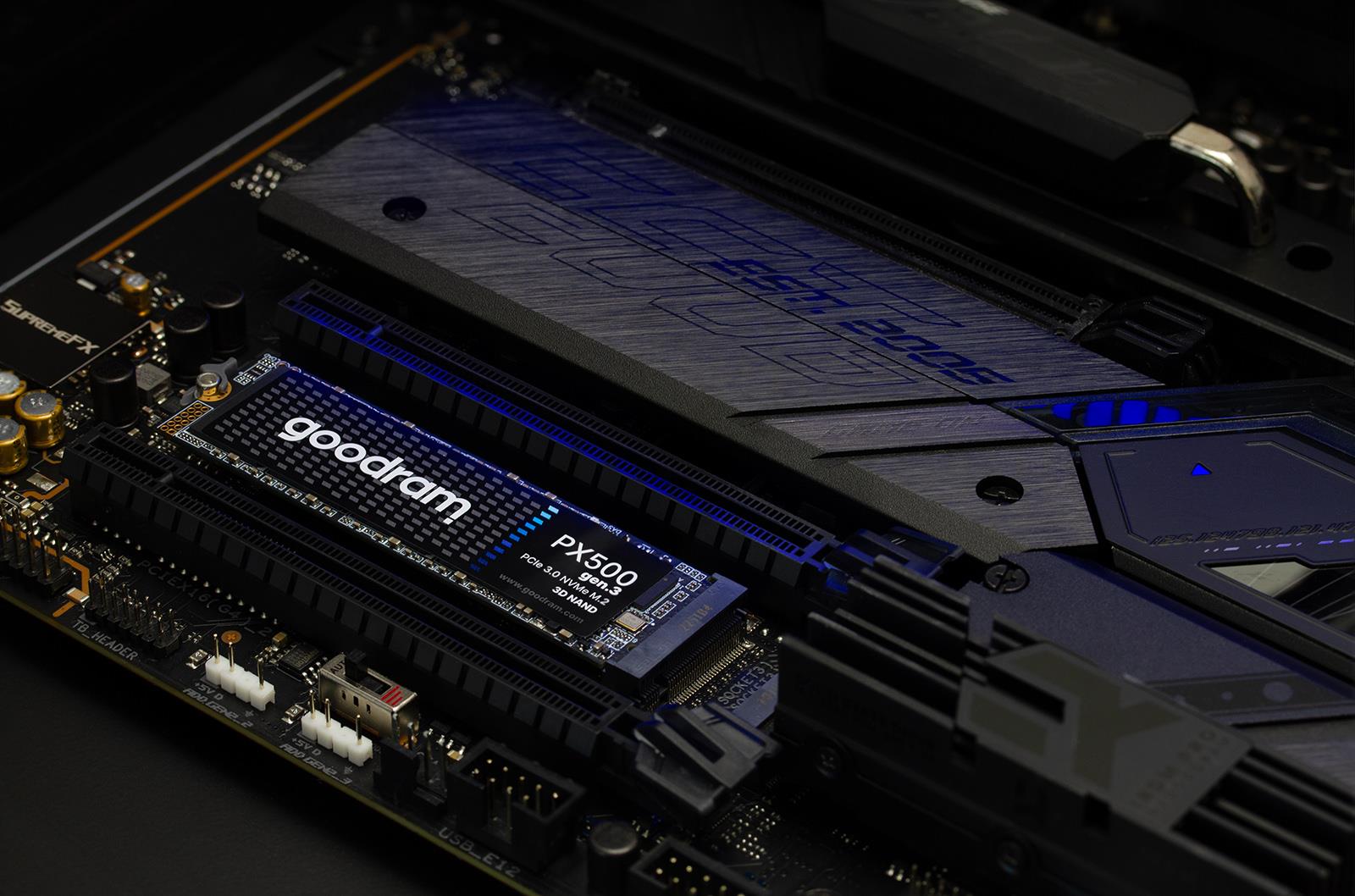 SSD GOODRAM 600xTBW rating MTBF 1500000 h Read speed 3300 MB/s Write speed 2700 MB/s NVMe Yes PCI Express 3.0 M.2 1000 GB SSDPR-PX500-01T-80-G3