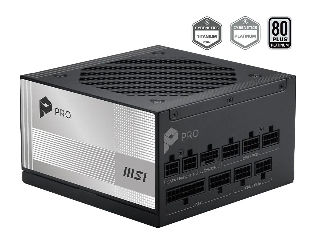 Power Supply MSI PRO A850PL PCIE5 ATX PC 100 - 240 V 850 W PROA850PLPCIE5