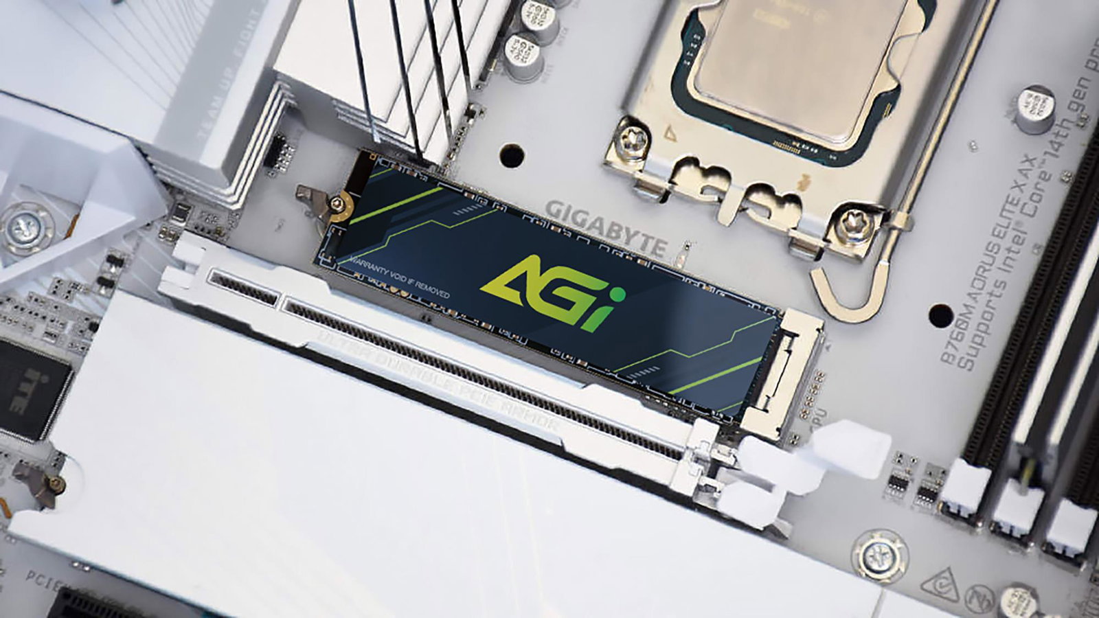 SSD AGI 600xTBW rating MTBF 1600000 h Read speed 4700 MB/s Write speed 2800 MB/s NVMe Yes PCI Express 4.0 M.2 1000 GB AGI1T0G43AI818-CB