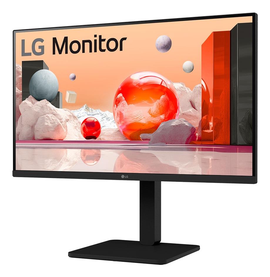 LCD Monitor LG 27 Panel IPS 1920x1080 16:9 100Hz Matte Speakers Swivel Pivot Height adjustable Tilt Colour Black 27BA550-B