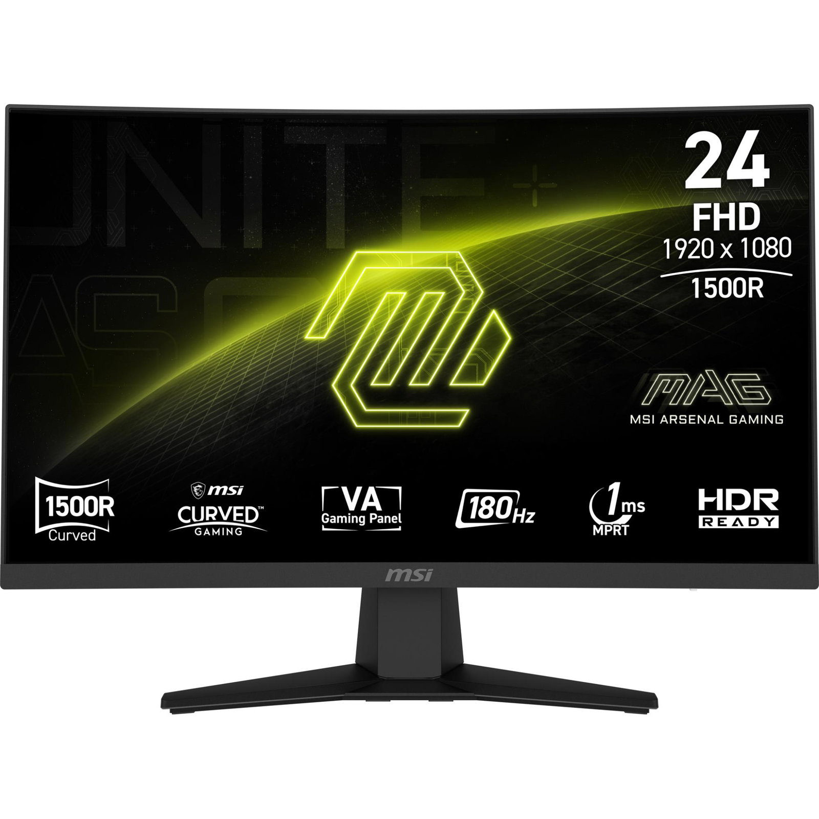 LCD Monitor MSI 23.6 1920 x 1080 pixels Full HD Native aspect ratio 16:9 LCD Curved MAG244C