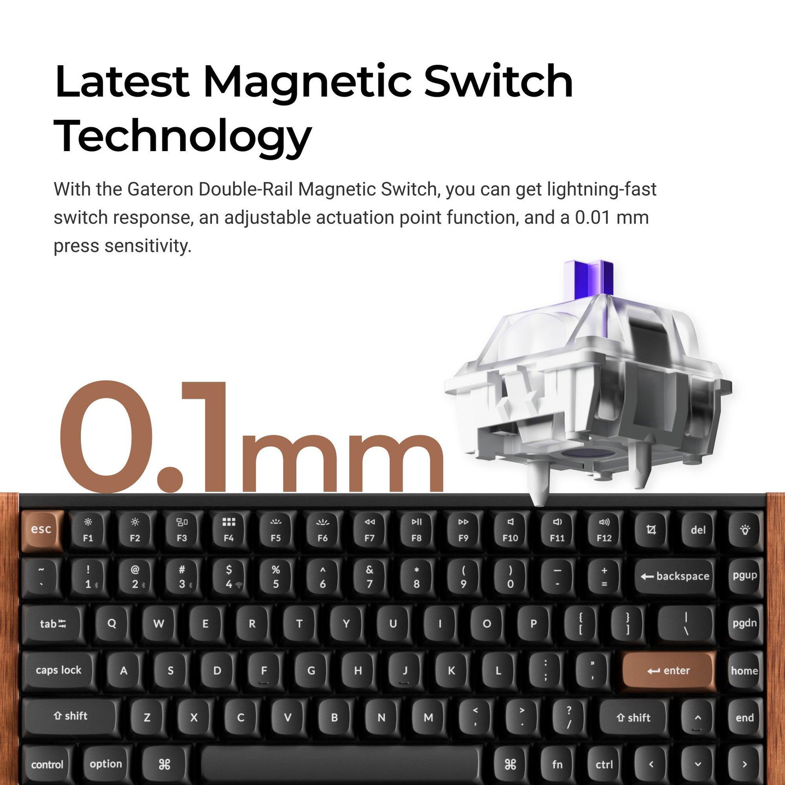 KEYBOARD WRL K2 HE/BLACK K2H-J1 KEYCHRON