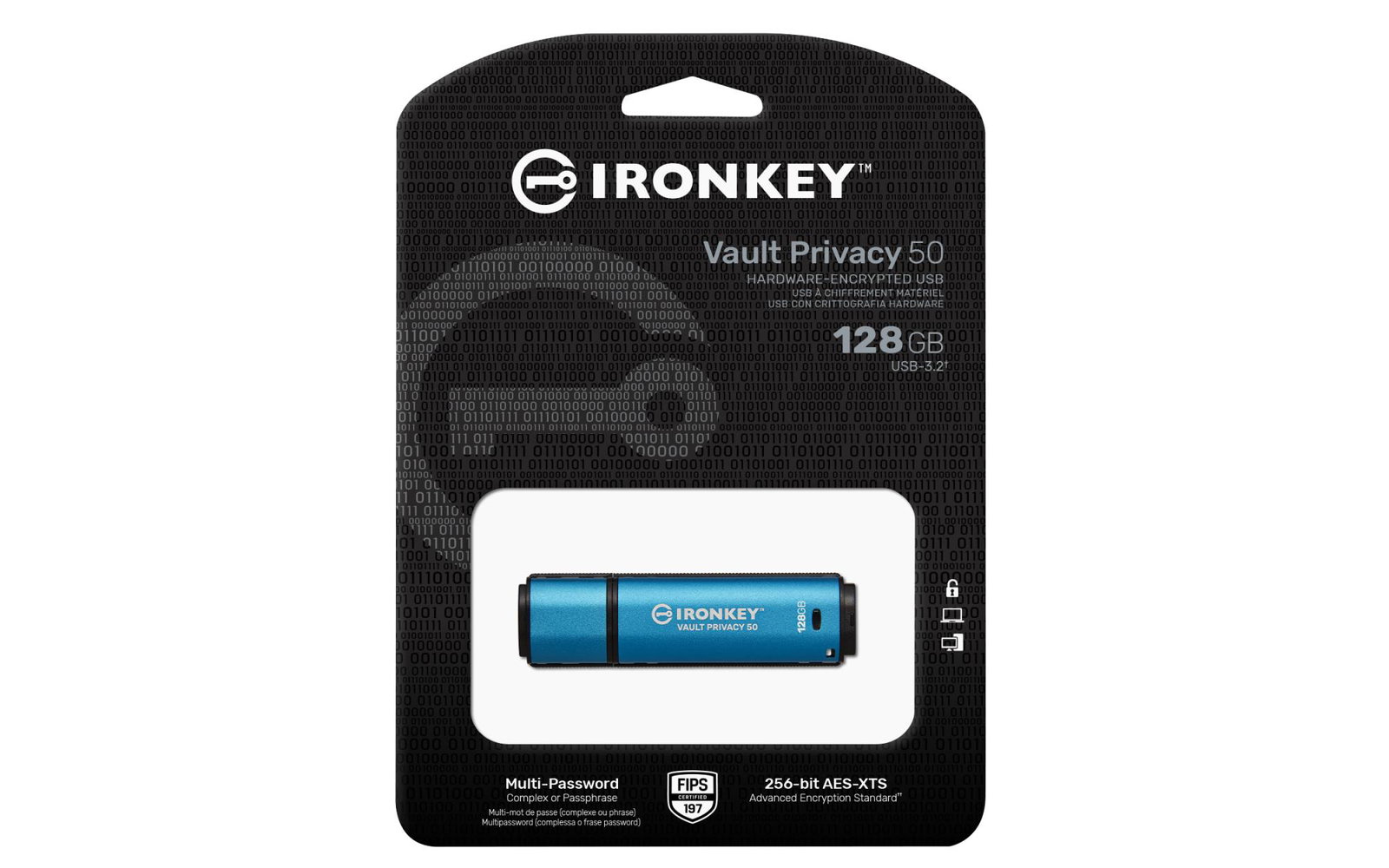 MEMORY DRIVE FLASH USB3.2/128GB IKVP50/128GB KINGSTON