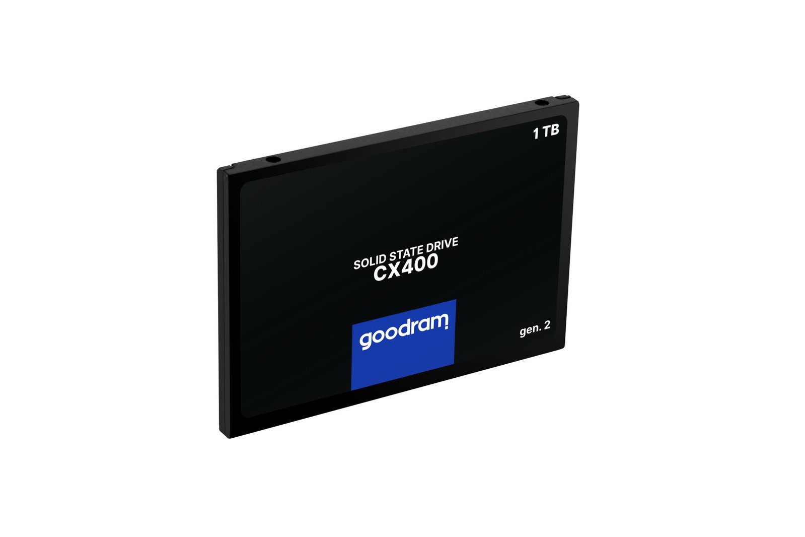 SSD GOODRAM CX400 GEN.2 1TB SATA 3D TLC Write speed 500 MBytes/sec Read speed 550 MBytes/sec 2,5 TBW 720 TB MTBF 2000000 hours SSDPR-CX400-01T-G2