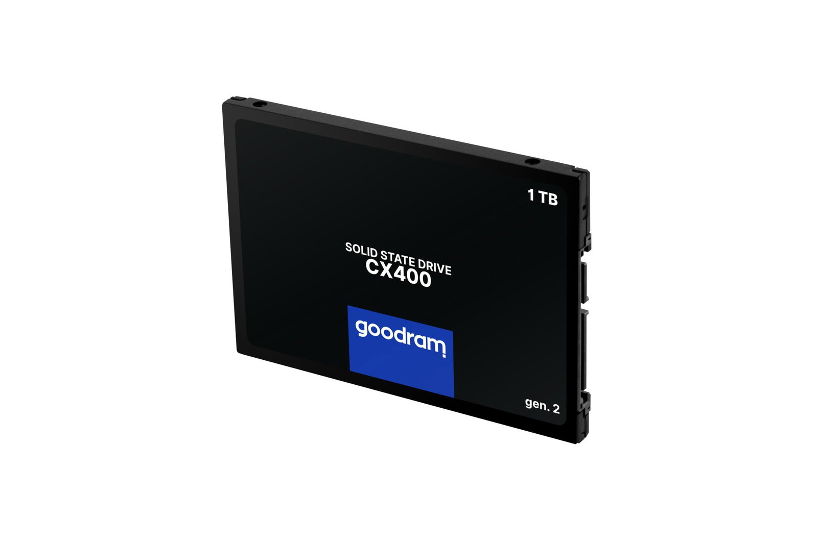 SSD GOODRAM CX400 GEN.2 1TB SATA 3D TLC Write speed 500 MBytes/sec Read speed 550 MBytes/sec 2,5 TBW 720 TB MTBF 2000000 hours SSDPR-CX400-01T-G2