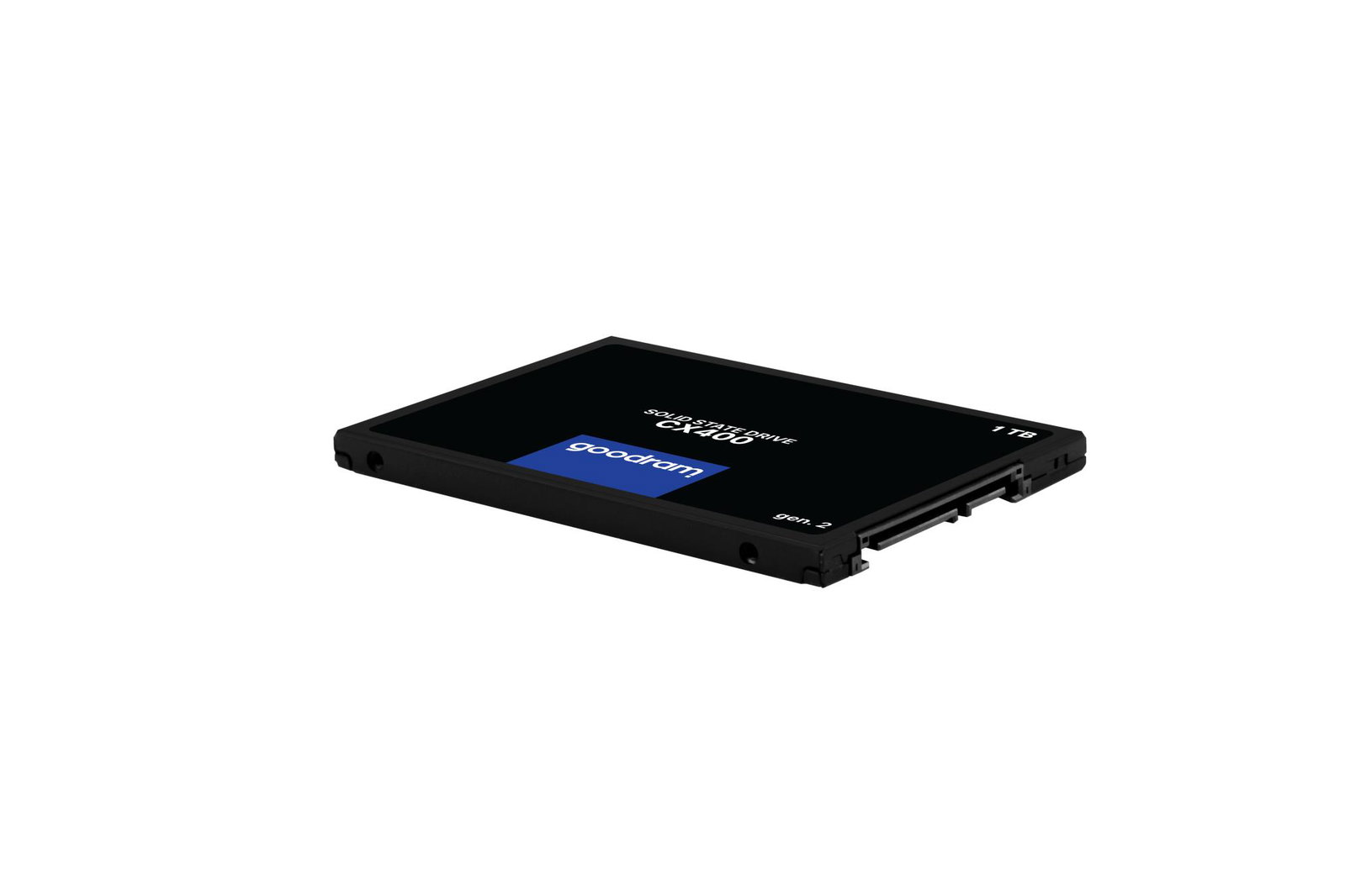 SSD GOODRAM CX400 GEN.2 1TB SATA 3D TLC Write speed 500 MBytes/sec Read speed 550 MBytes/sec 2,5 TBW 720 TB MTBF 2000000 hours SSDPR-CX400-01T-G2