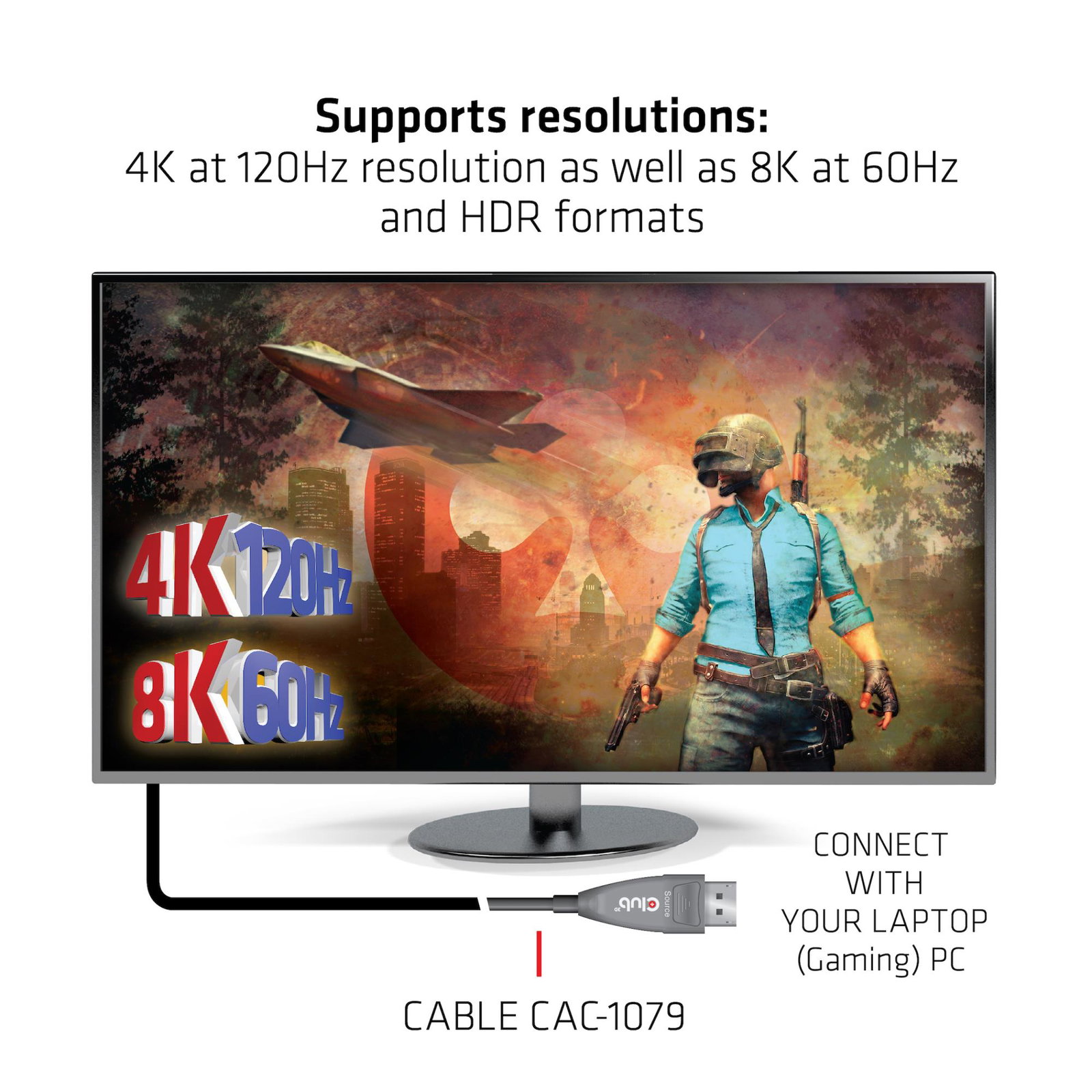 CABLE DP 20M/M/M CAC-1079 CLUB3D