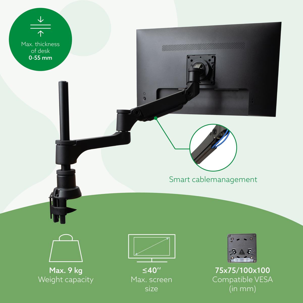 MONITOR ACC ARM CAPARO SINGLE/RGOVLCA4SI R-GO TOOLS