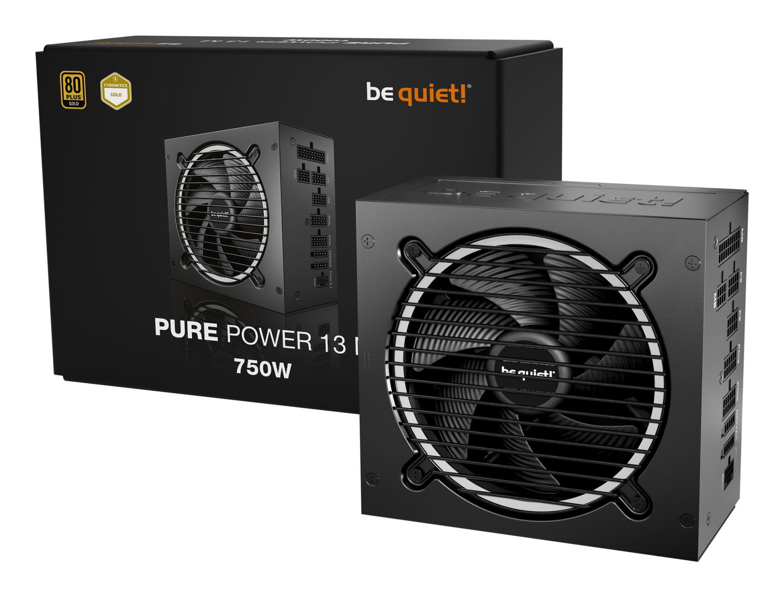 Power Supply BE QUIET Pure Power 12 750 Watts Peak Power 820 Watts Efficiency 80 PLUS GOLD PFC Active MTBF 100000 hours BP026EU