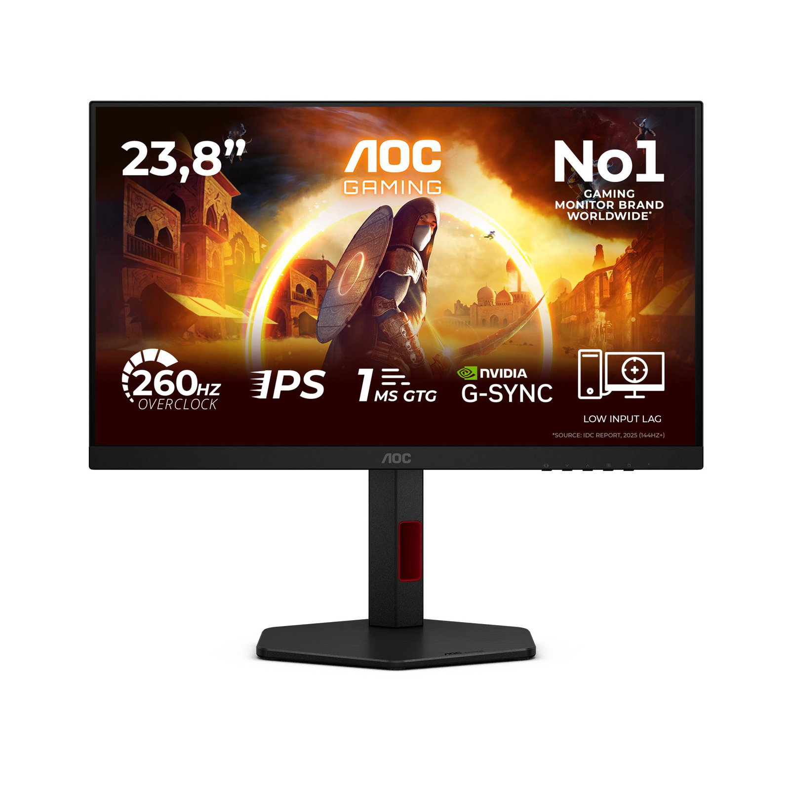 LCD Monitor AOC 23.8 1920 x 1080 pixels Full HD Native aspect ratio 16:9 LED Flat 24G4ZR