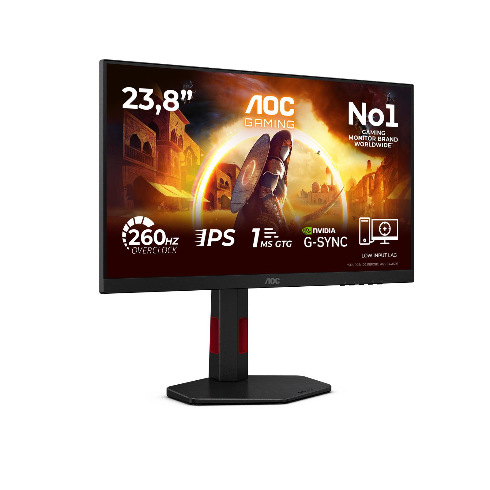 LCD Monitor AOC 23.8 1920 x 1080 pixels Full HD Native aspect ratio 16:9 LED Flat 24G4ZR