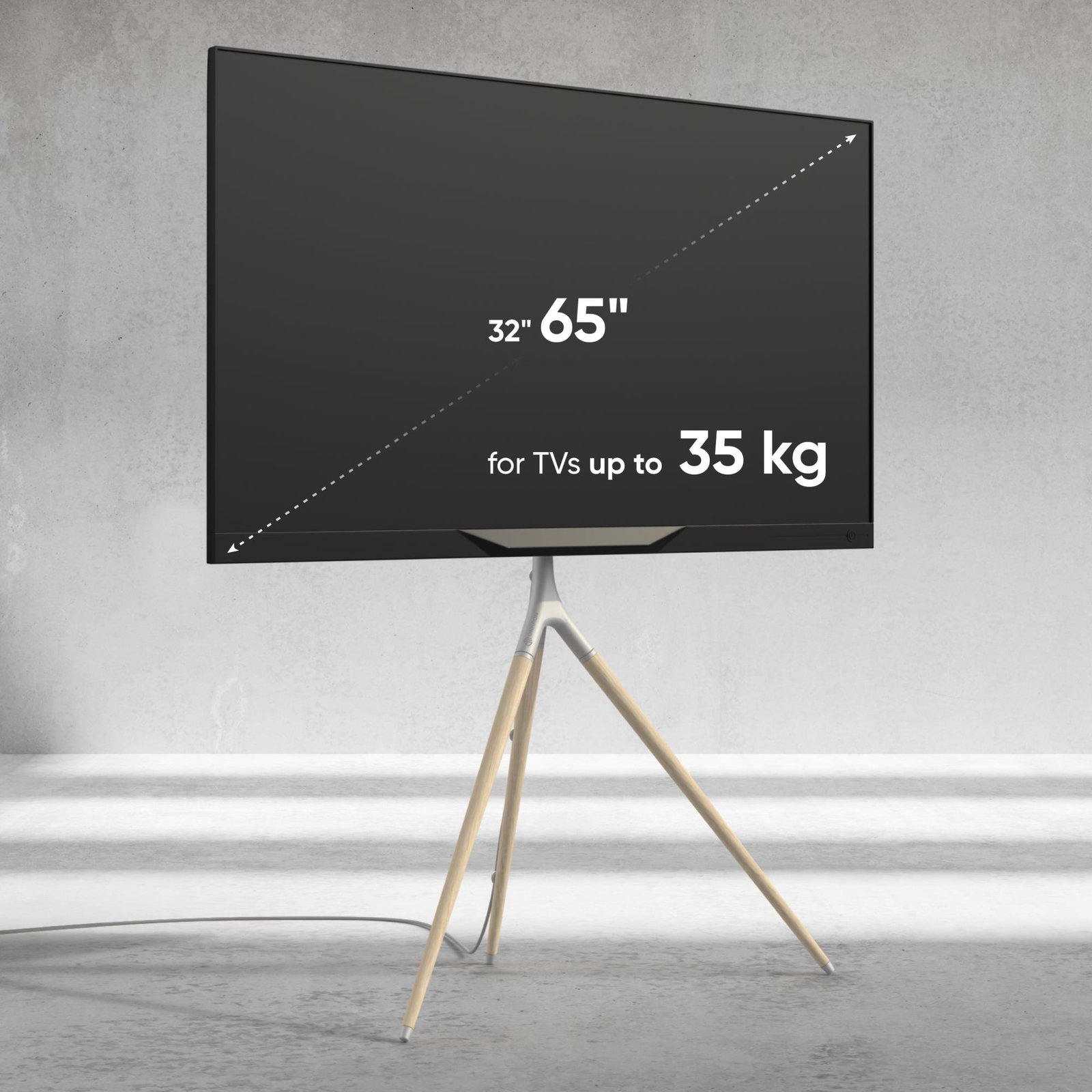 TV SET ACC FLOOR STAND /32-65/WHITE TS1220-W ONKRON