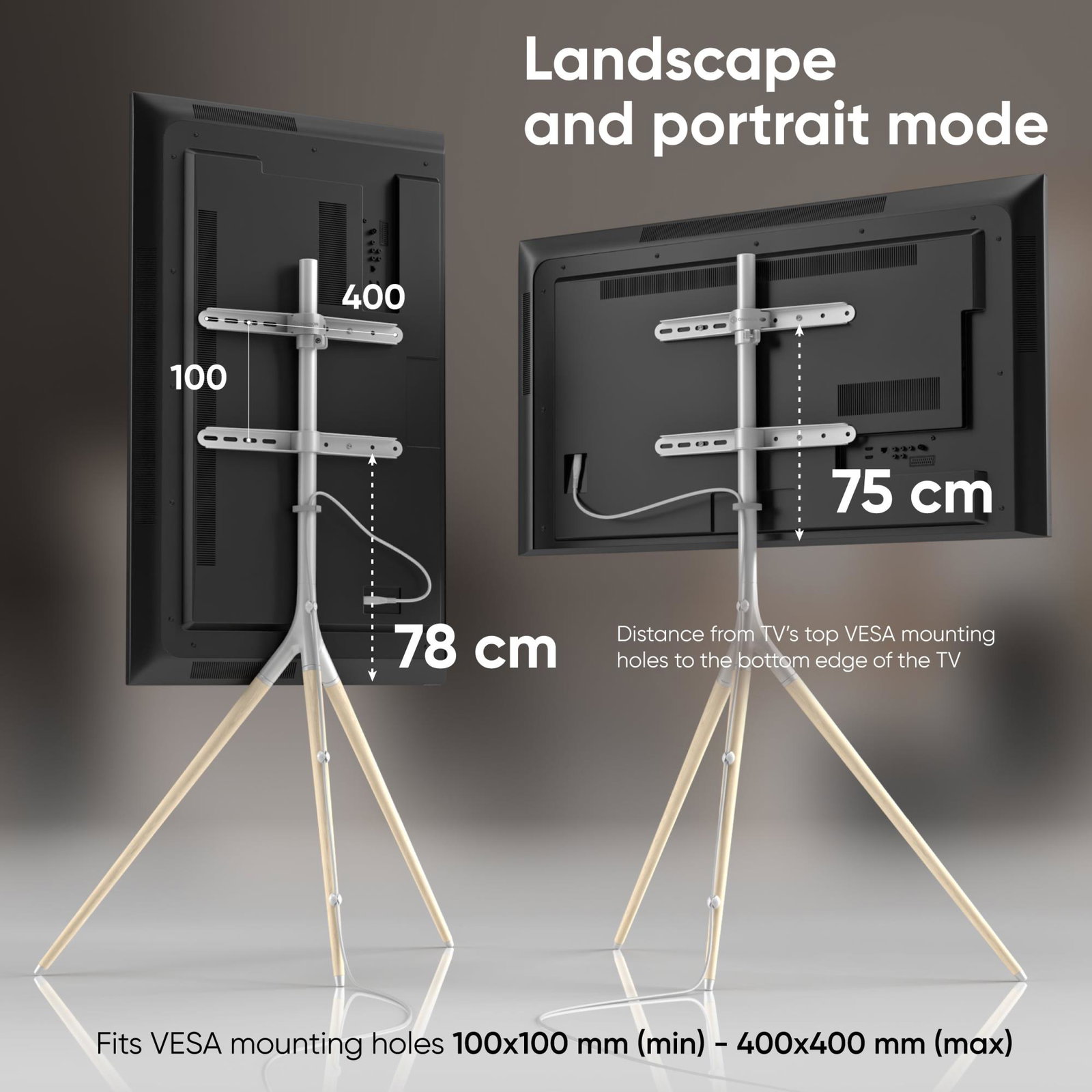 TV SET ACC FLOOR STAND /32-65/WHITE TS1220-W ONKRON