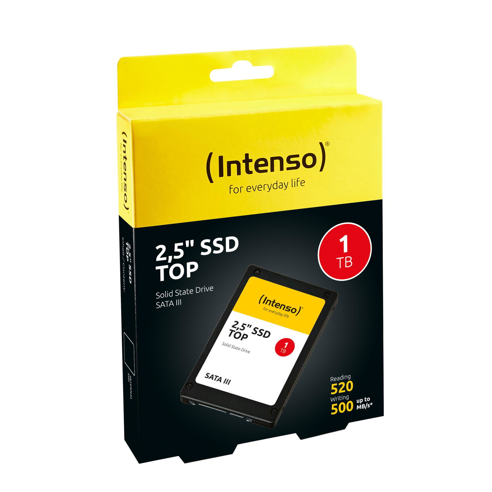 SSD INTENSO 1000 GB Serial ATA III Write speed 500 MB/s Read speed 550 MB/s 2.5 MTBF 2000000 h 3812460