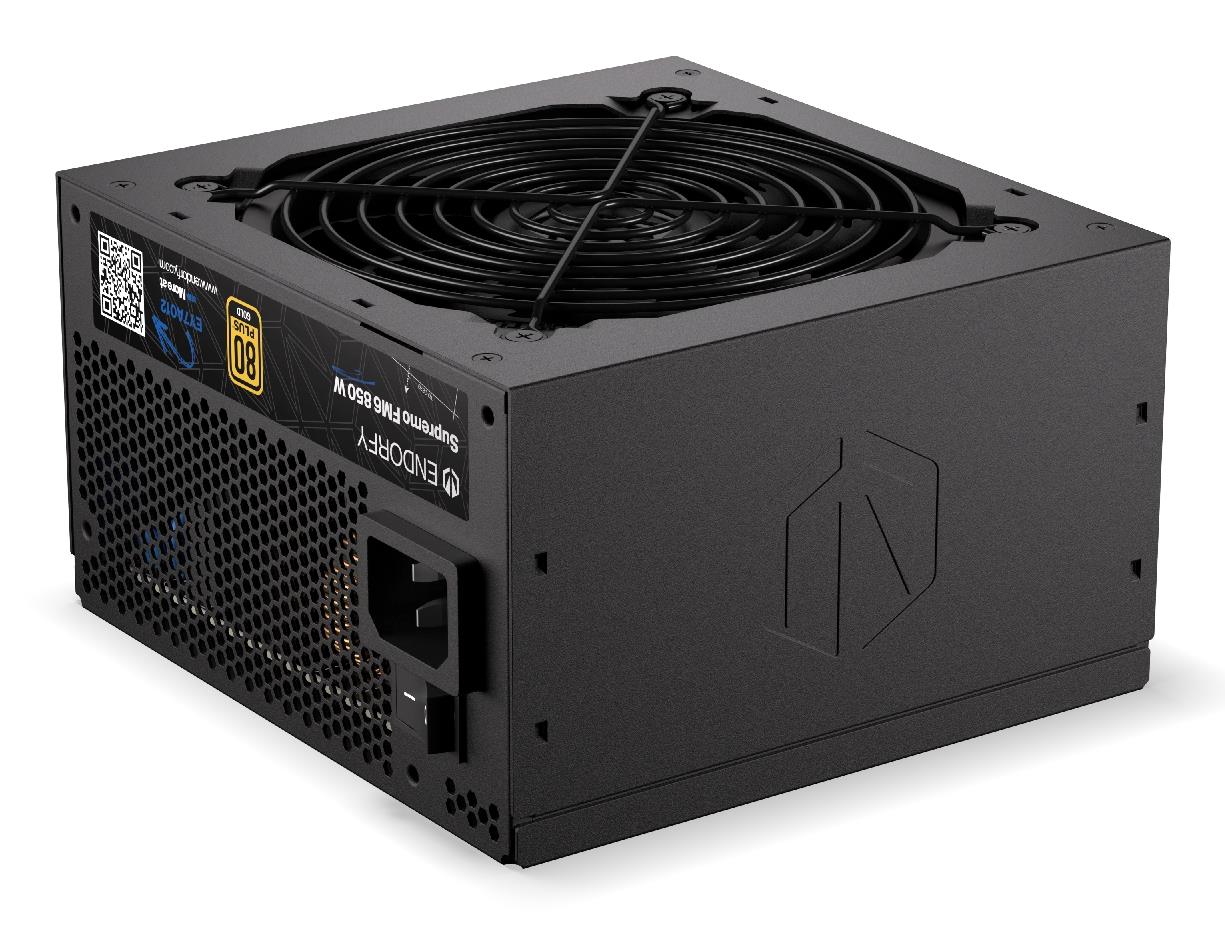 Power Supply ENDORFY SUPREMO FM6 850 Watts Efficiency 80 PLUS GOLD MTBF 100000 hours EY7A012