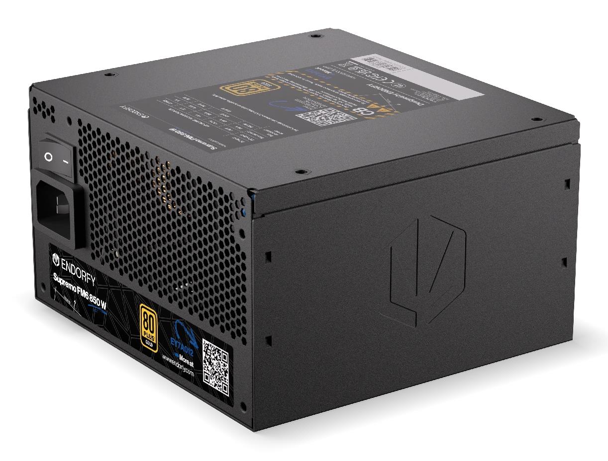 Power Supply ENDORFY SUPREMO FM6 850 Watts Efficiency 80 PLUS GOLD MTBF 100000 hours EY7A012