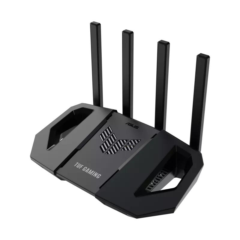 Wireless Router ASUS Wi-Fi 7 (802.11be) Data speed 2882 Mbit/s Ethernet WAN Yes WAN connection type RJ-45 Ethernet LAN Yes 5xLAN ports USB port Yes TUFGAMINGBE3600