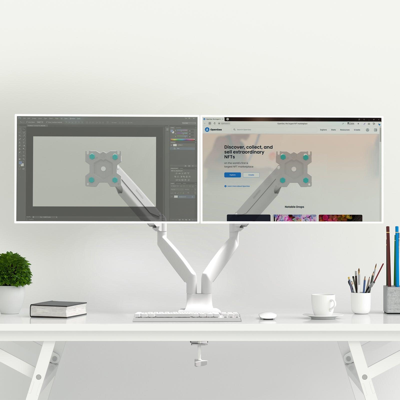MONITOR ACC DESK MOUNT/13-32 WHITE G200-W ONKRON