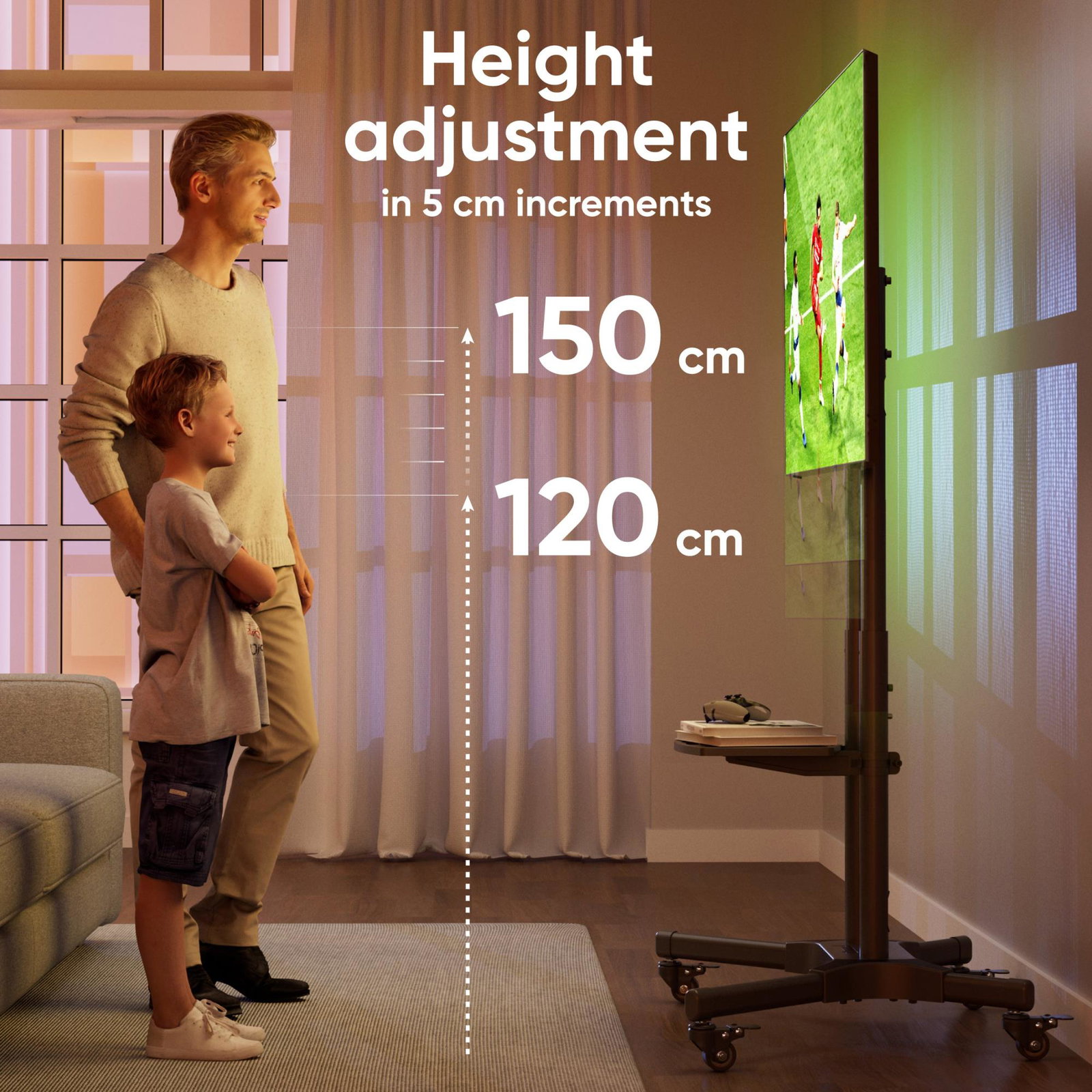 TV SET ACC MOBILE STAND/32-65/BLACK TS1351-B ONKRON