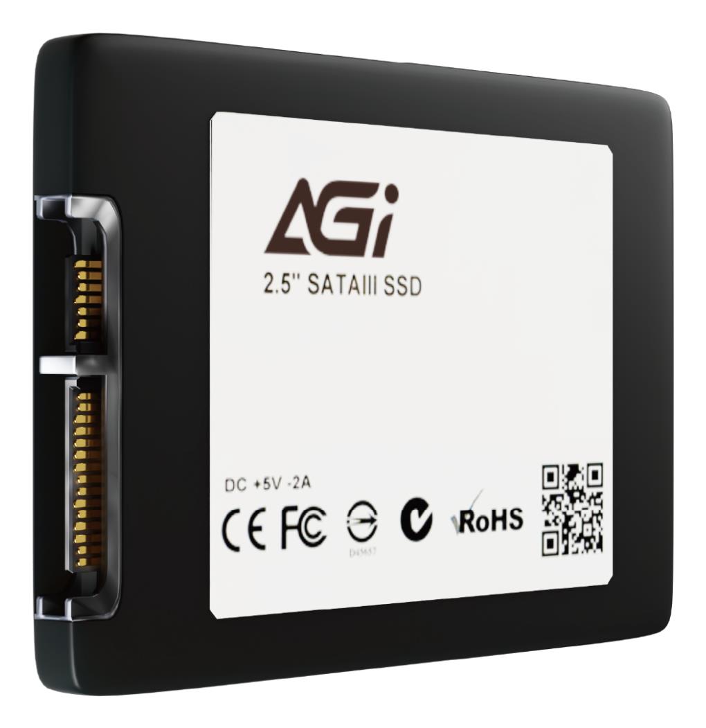 SSD AGI TECHNOLOGY 1000 GB Serial ATA III Write speed 510 MB/s Read speed 550 MB/s Hanging box 2.5 MTBF 1500000 h AGI1T0G25AI238-CB