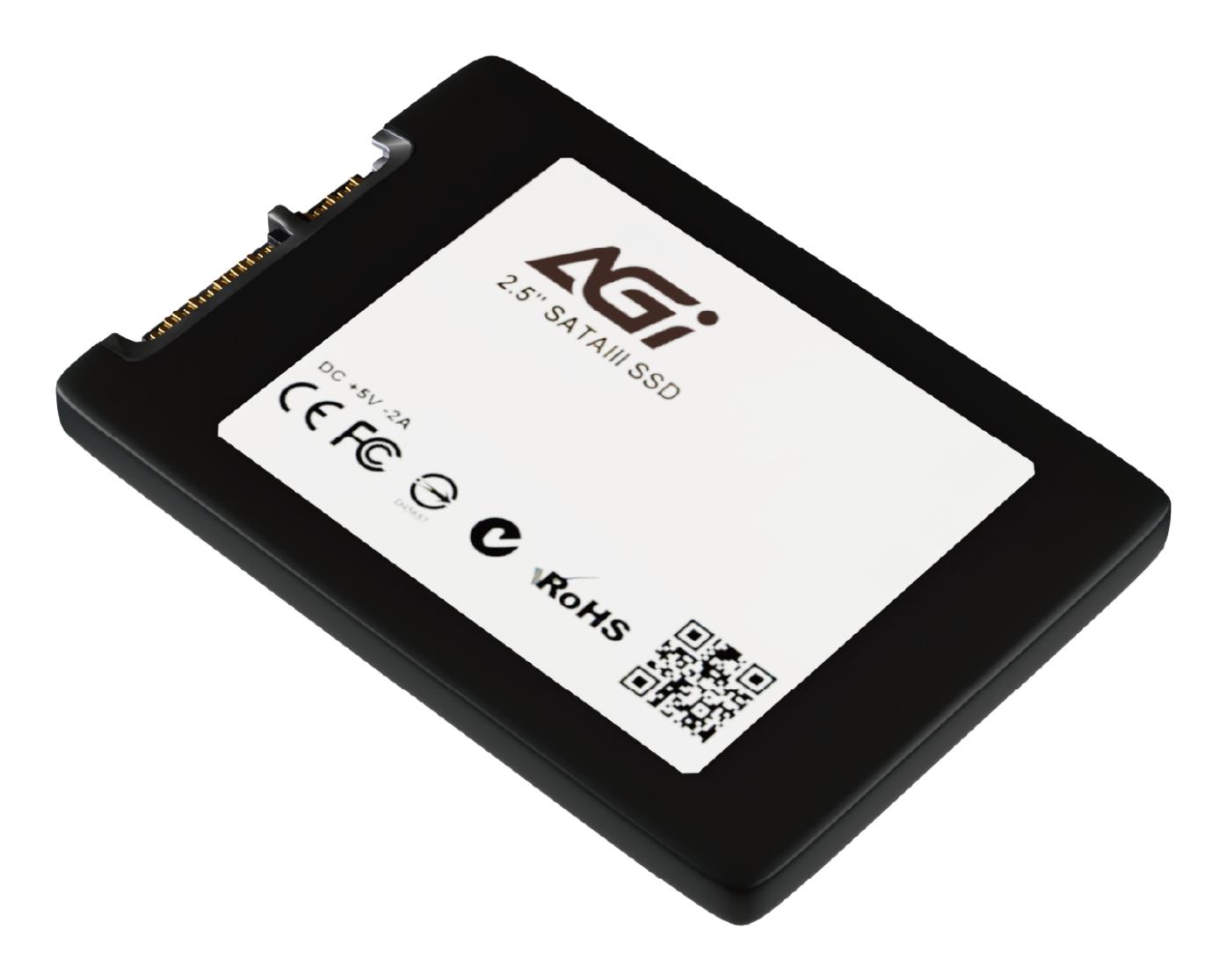 SSD AGI TECHNOLOGY 1000 GB Serial ATA III Write speed 510 MB/s Read speed 550 MB/s Hanging box 2.5 MTBF 1500000 h AGI1T0G25AI238-CB