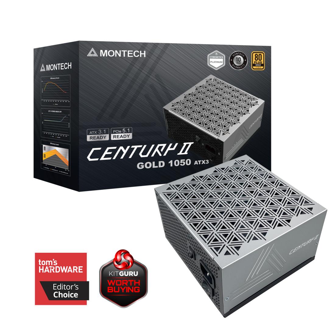 Power Supply MONTECH CENTURY II ATX 1050 W CENTURYII1050