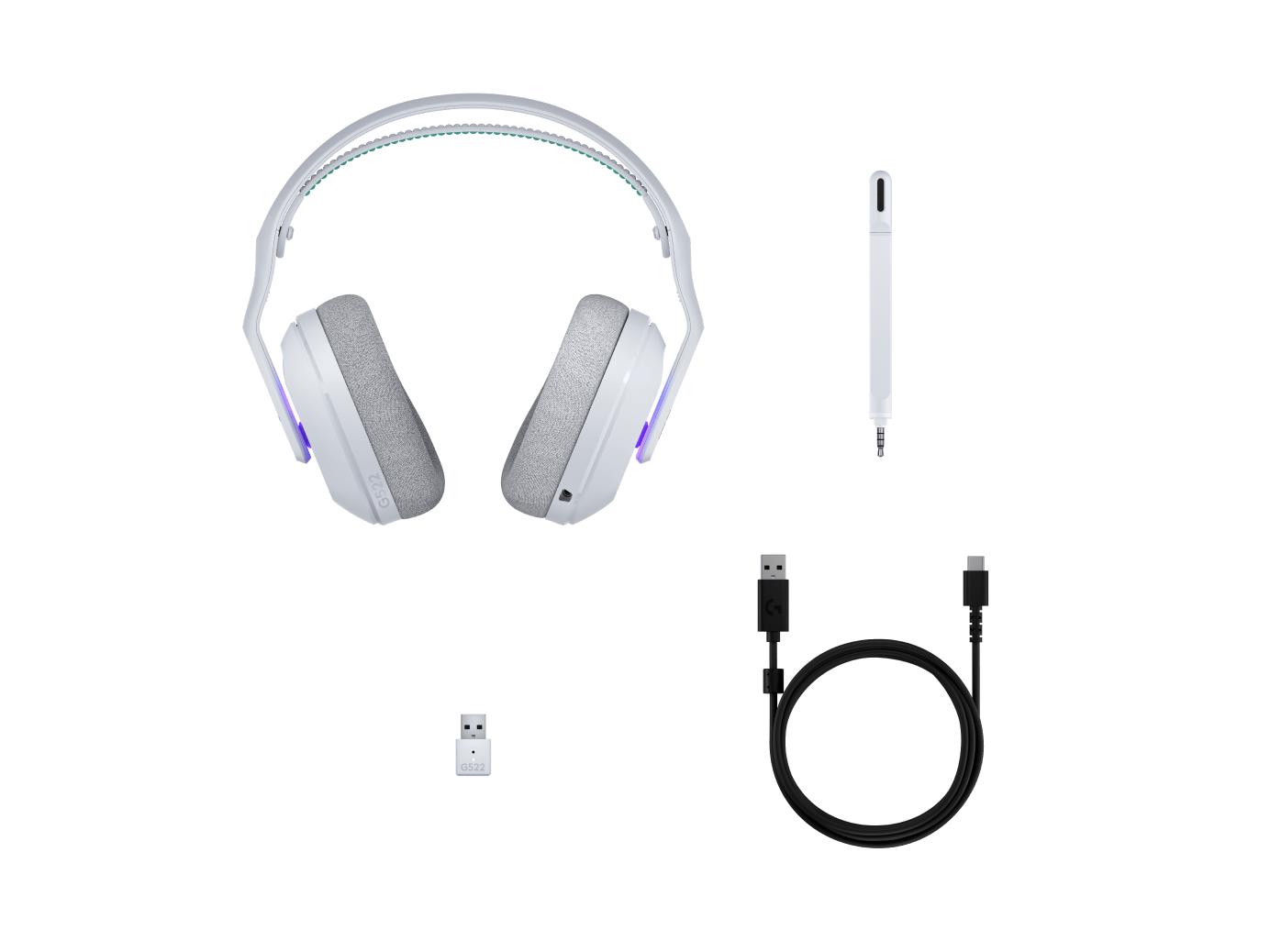 HEADSET STEREO G522 LIGHTSPEED/WHITE 981-001550 LOGITECH