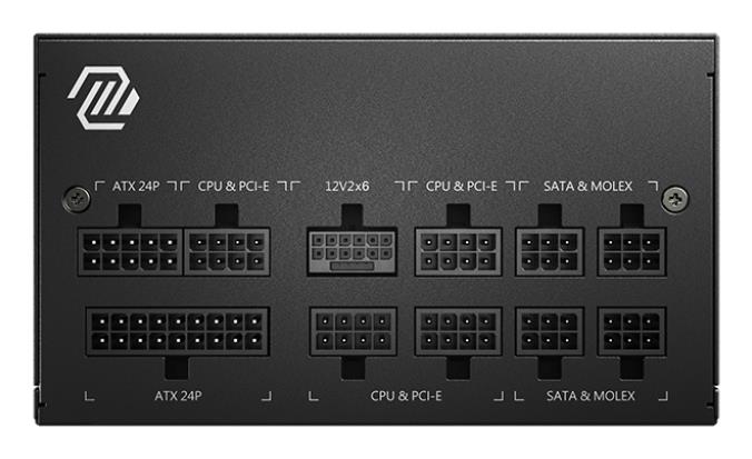 Power Supply MSI 850 Watts Efficiency 80 PLUS GOLD PFC Active MAGA850GLPCIE5