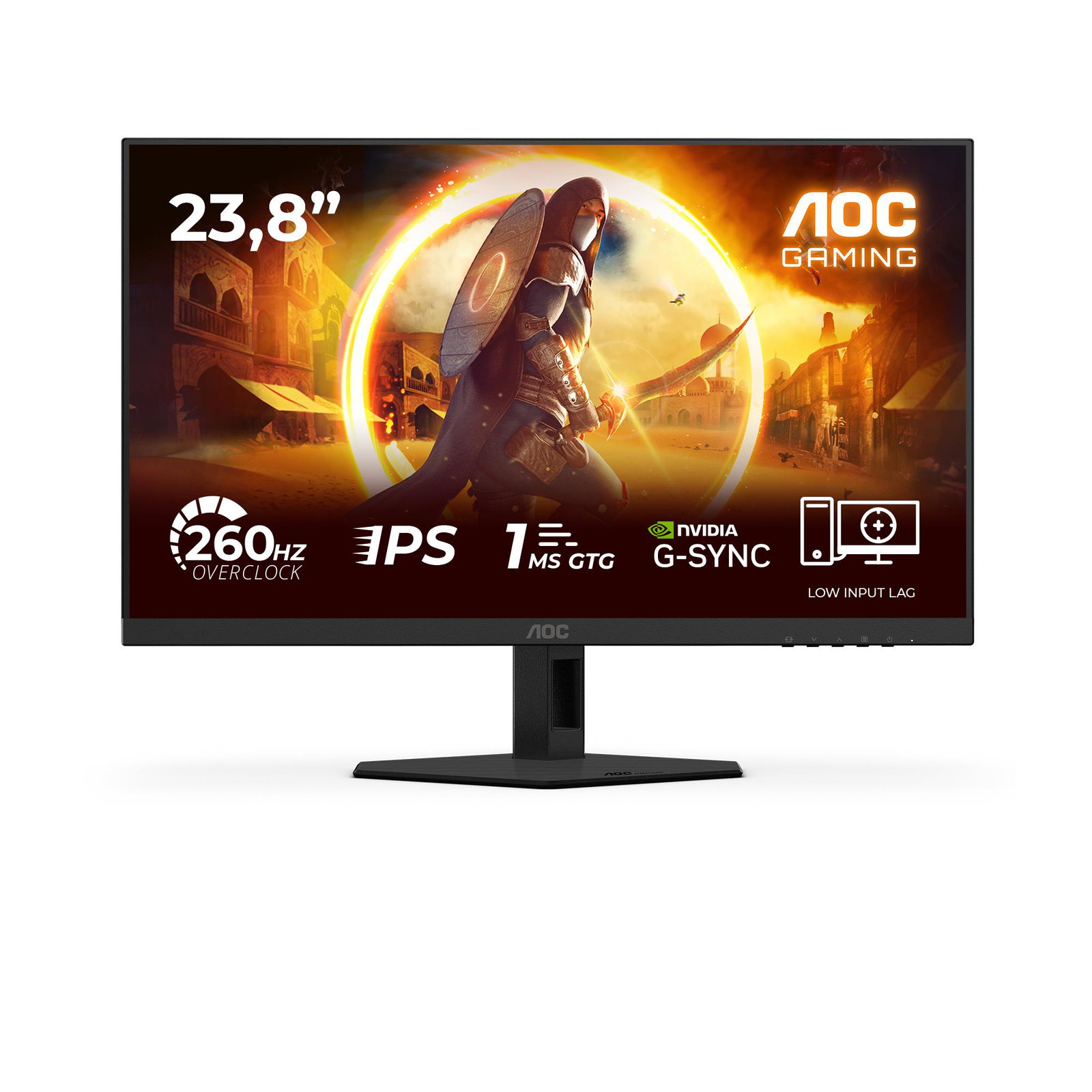 LCD Monitor AOC 23.8 1920 x 1080 pixels Full HD Native aspect ratio 16:9 LED Flat 24G4ZRE