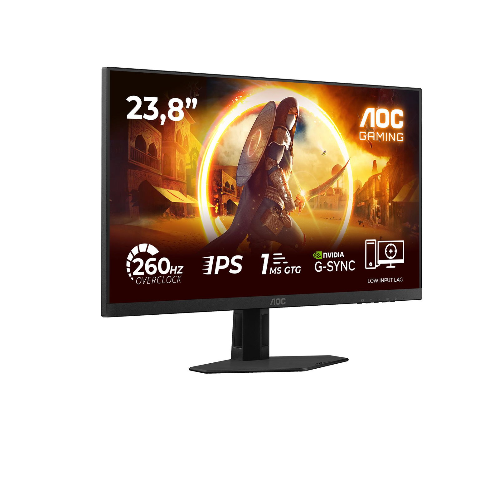LCD Monitor AOC 23.8 1920 x 1080 pixels Full HD Native aspect ratio 16:9 LED Flat 24G4ZRE