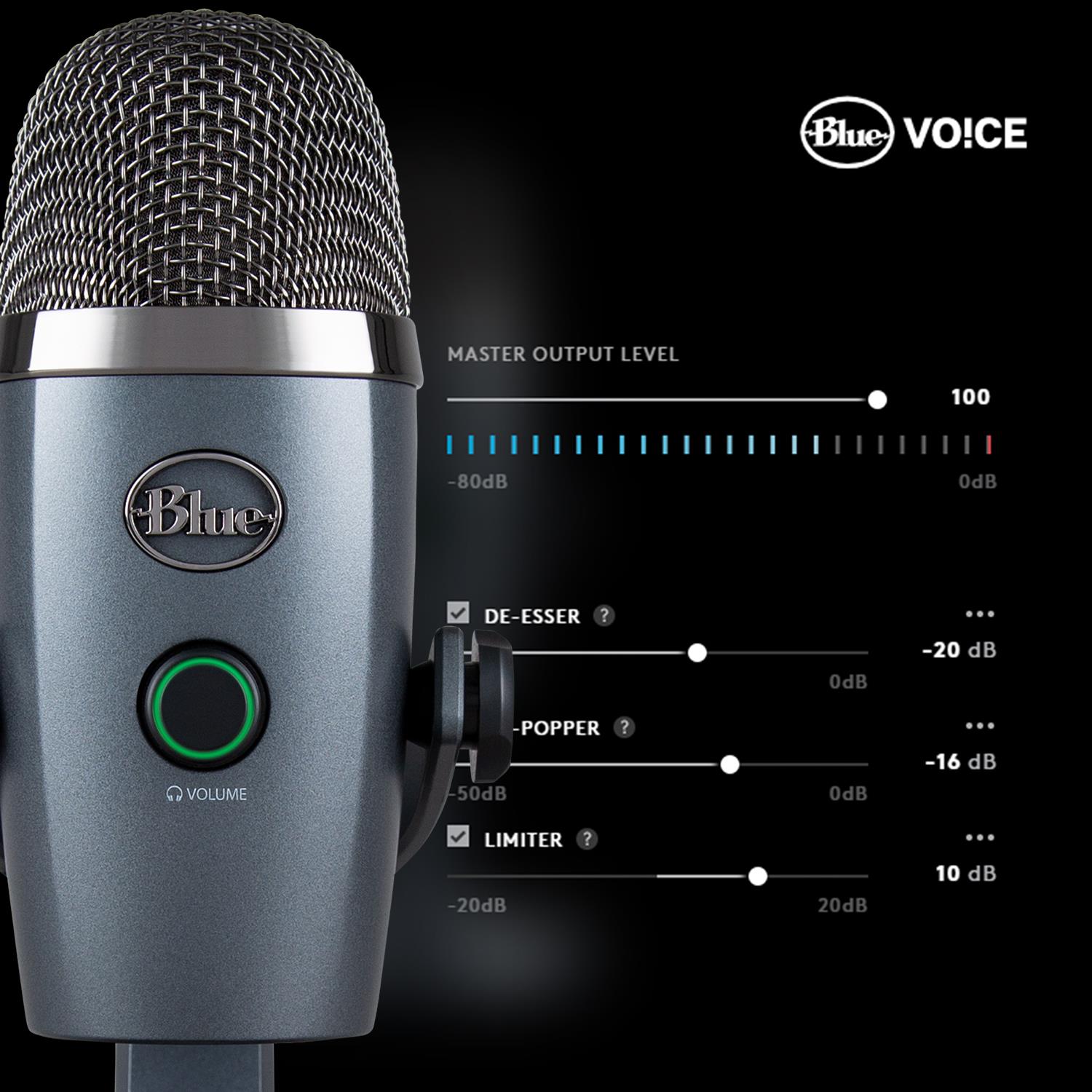 MICROPHONE BLUE YETI NANO/BLACK 988-000401 LOGITECH