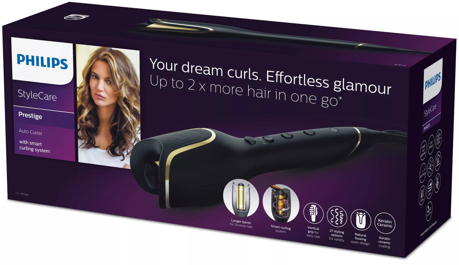 HAIR CURLING IRON/BHB876/00 PHILIPS