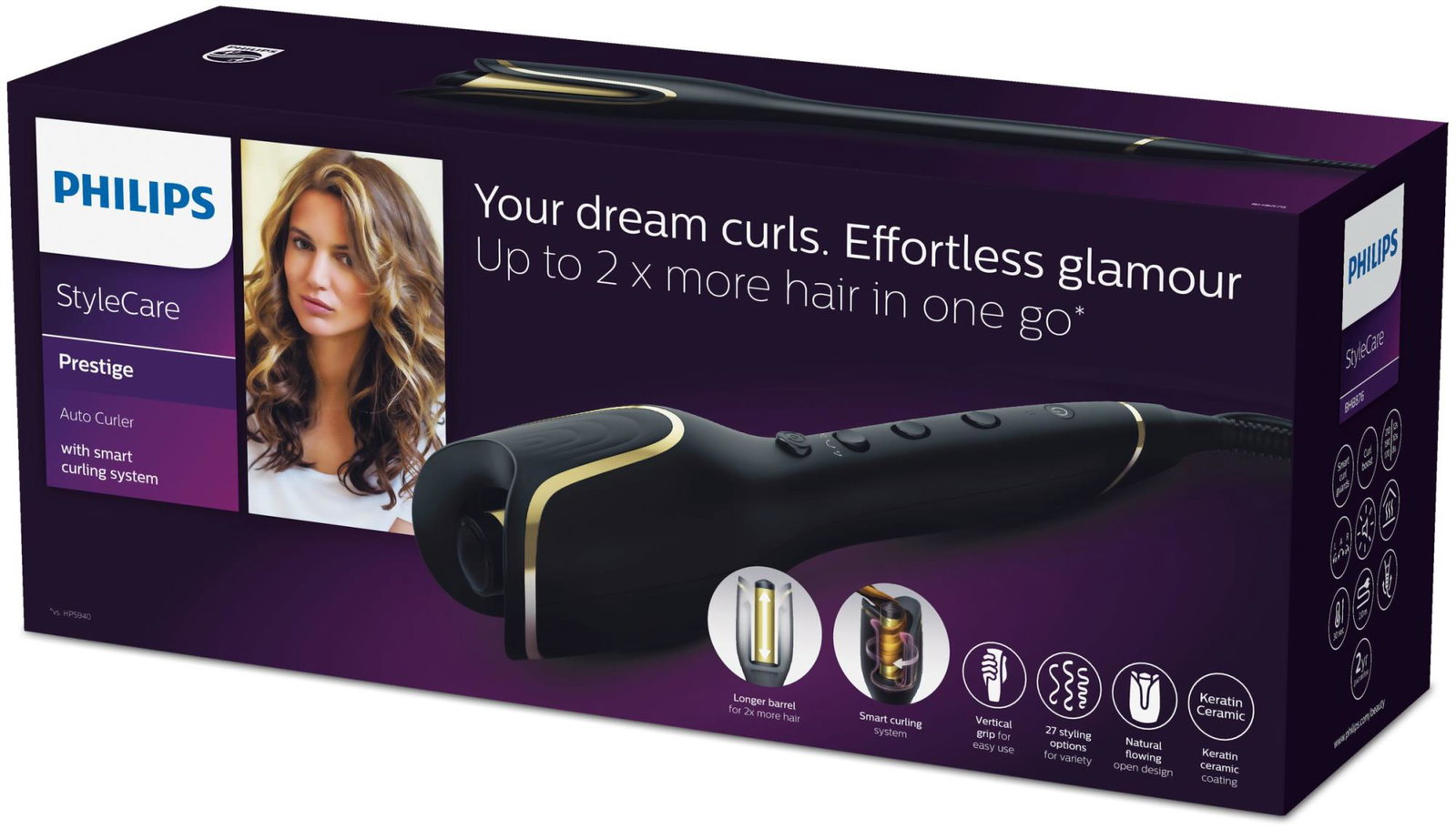 HAIR CURLING IRON/BHB876/00 PHILIPS