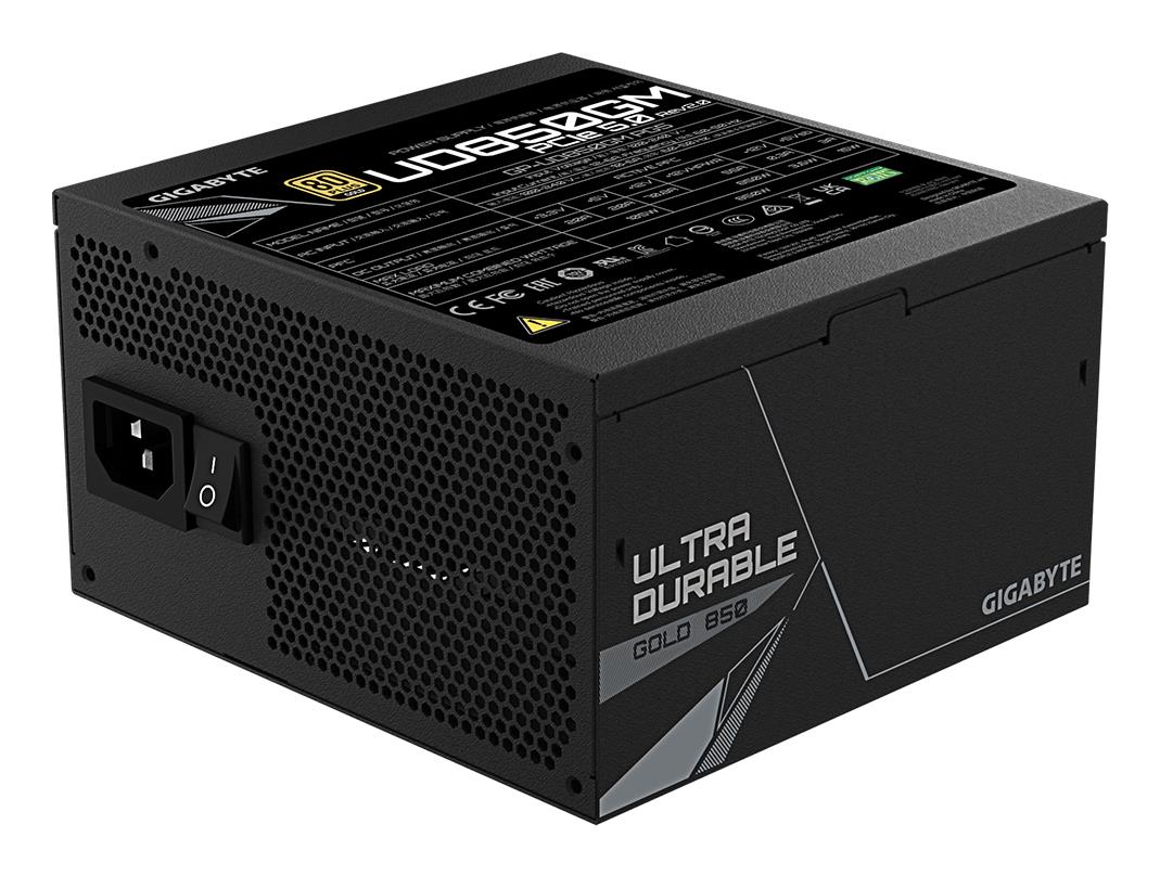 Power Supply GIGABYTE UD850GM PG5 V2 ATX 3.1 850 Watts Efficiency 80 PLUS GOLD PFC Active MTBF 100000 hours GP-UD850GMPG5V2