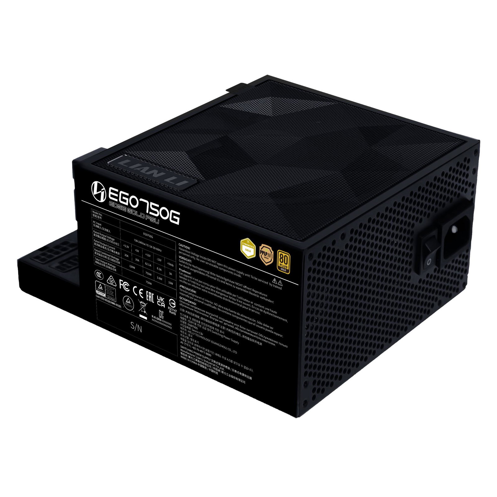 Power Supply LIAN LI EDGE GOLD 750 SFX PC 100 - 240 V 750 W G9P.EG0750G.B000.EU