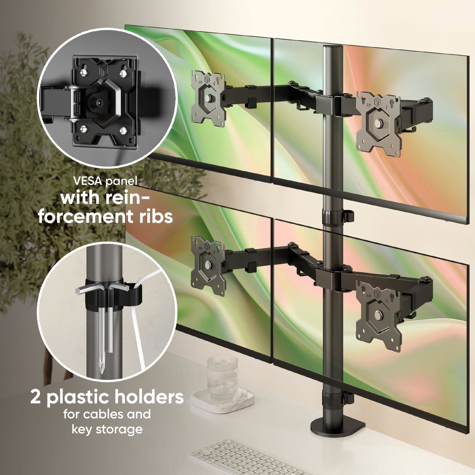 MONITOR ACC DESK MOUNT/13-32 BLACK D421E-B ONKRON