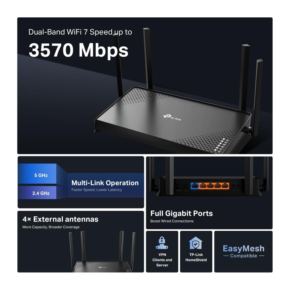 Wireless Router TP-LINK 3600 Mbps Number of antennas 4 ARCHERBE220
