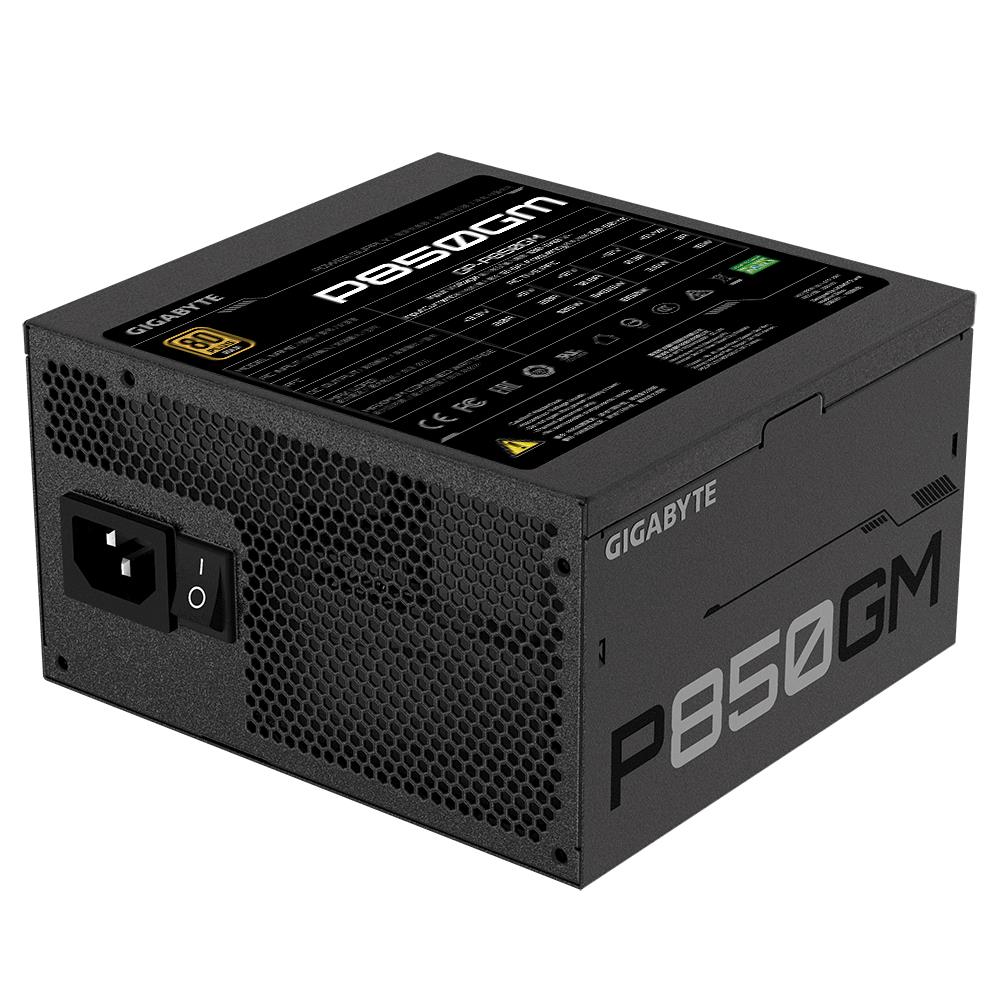 Power Supply GIGABYTE 850 Watts Efficiency 80 PLUS GOLD PFC Active MTBF 100000 hours GP-P850GM