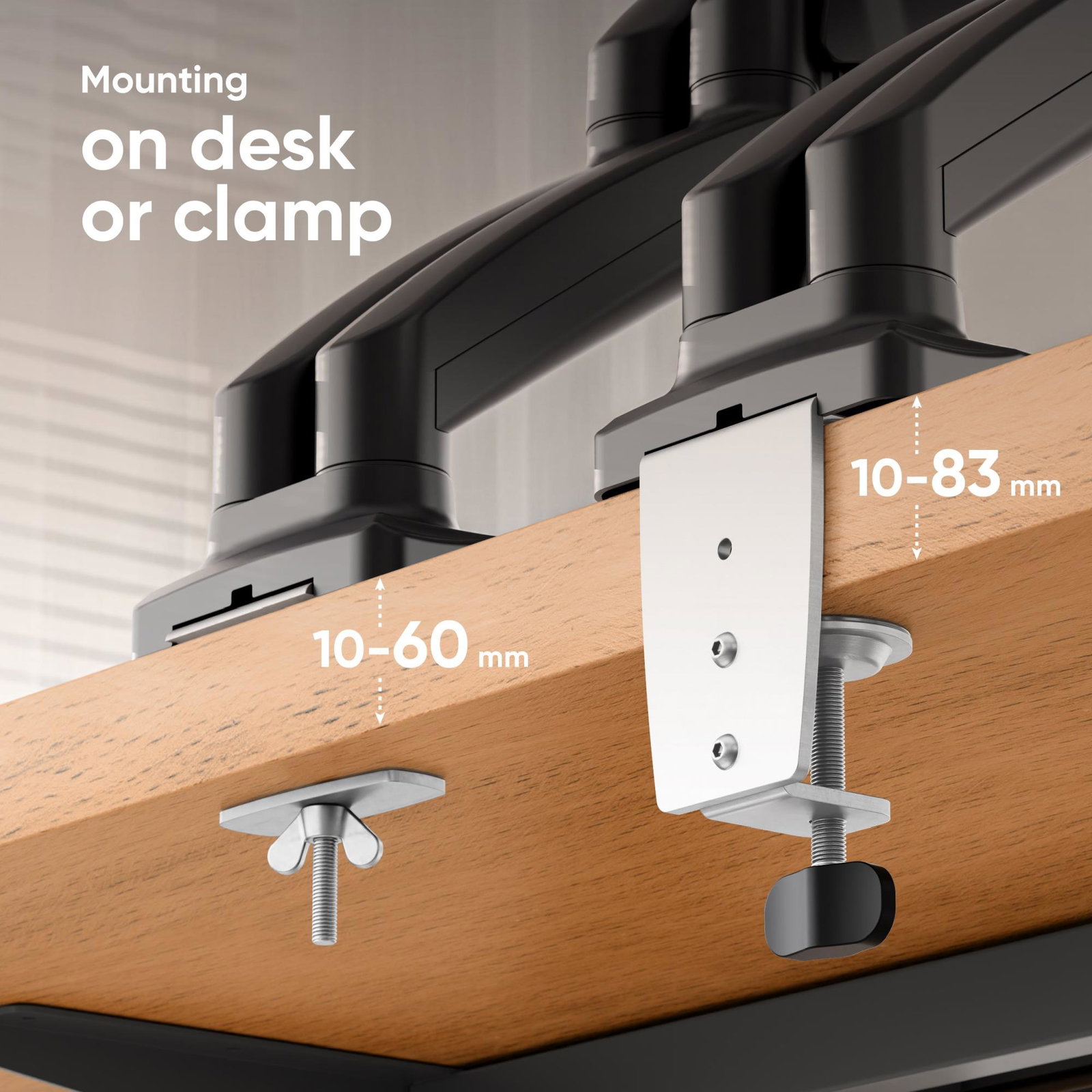 MONITOR ACC DESK MOUNT/13-32 BLACK G160-B ONKRON