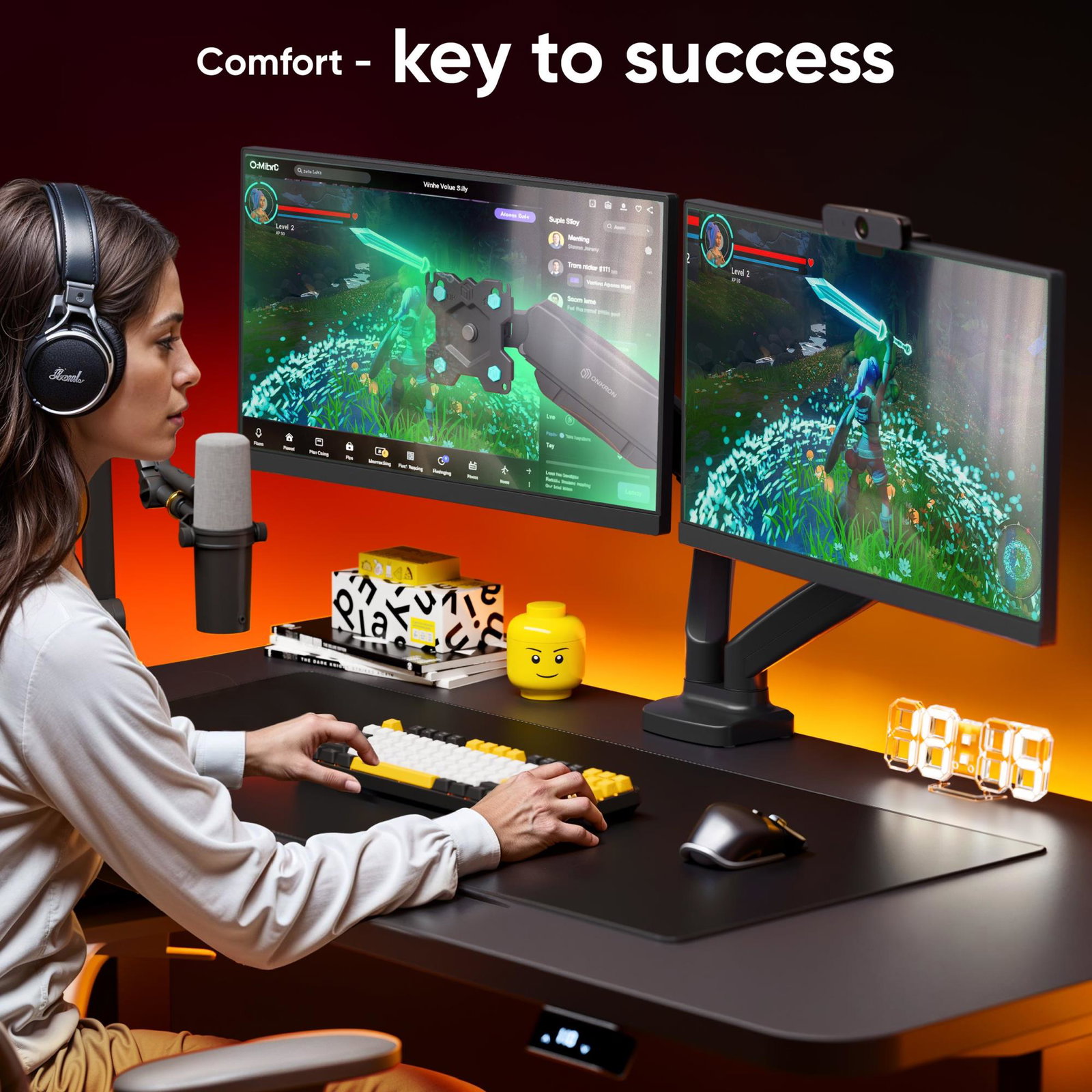 MONITOR ACC DESK MOUNT/13-32 BLACK G160-B ONKRON