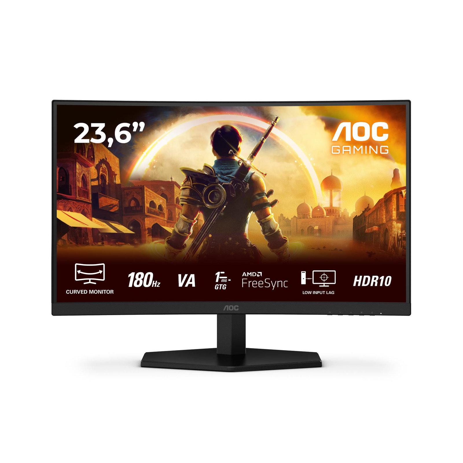LCD Monitor AOC 23.6 1920 x 1080 pixels Full HD Native aspect ratio 16:9 LED Curved C24G42E
