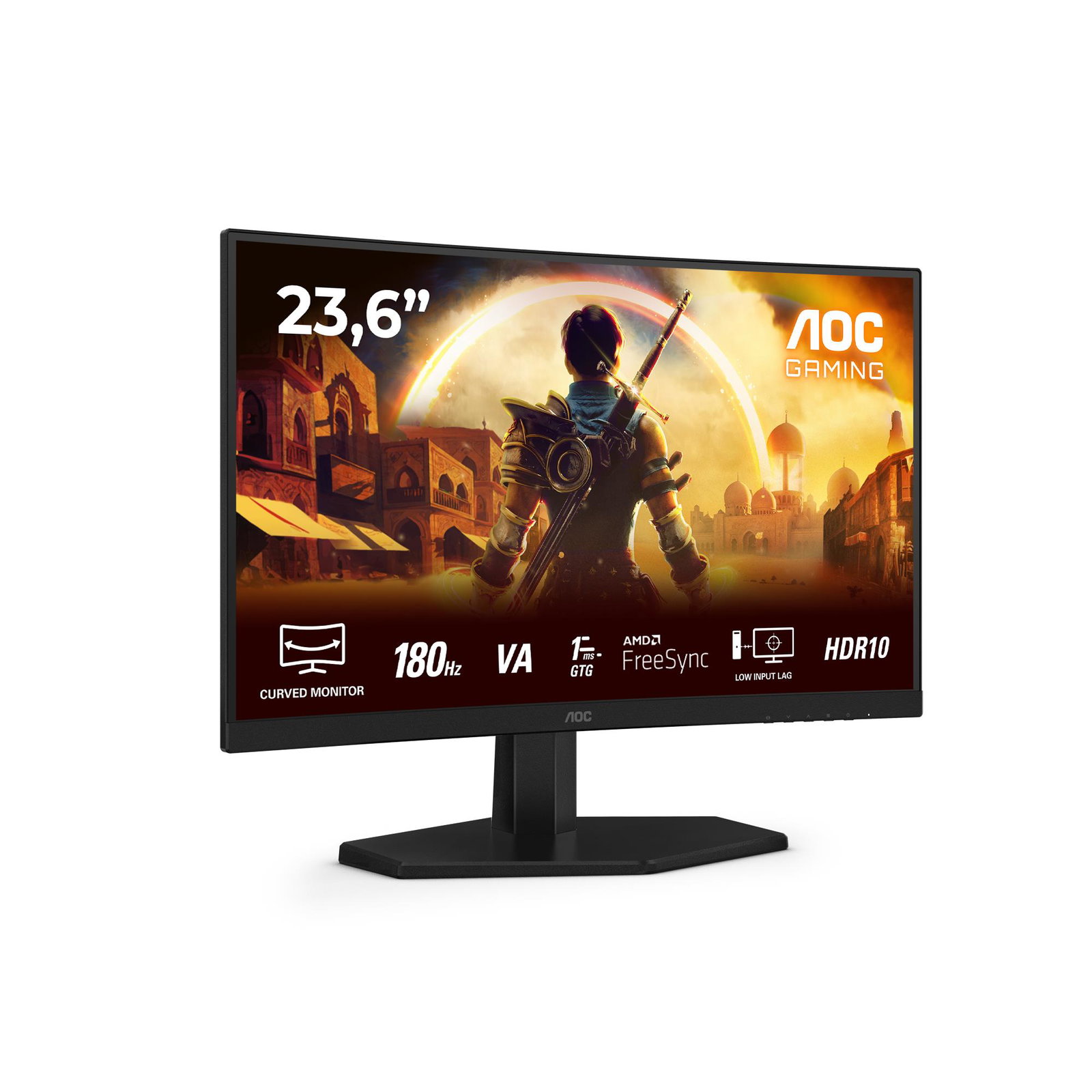 LCD Monitor AOC 23.6 1920 x 1080 pixels Full HD Native aspect ratio 16:9 LED Curved C24G42E